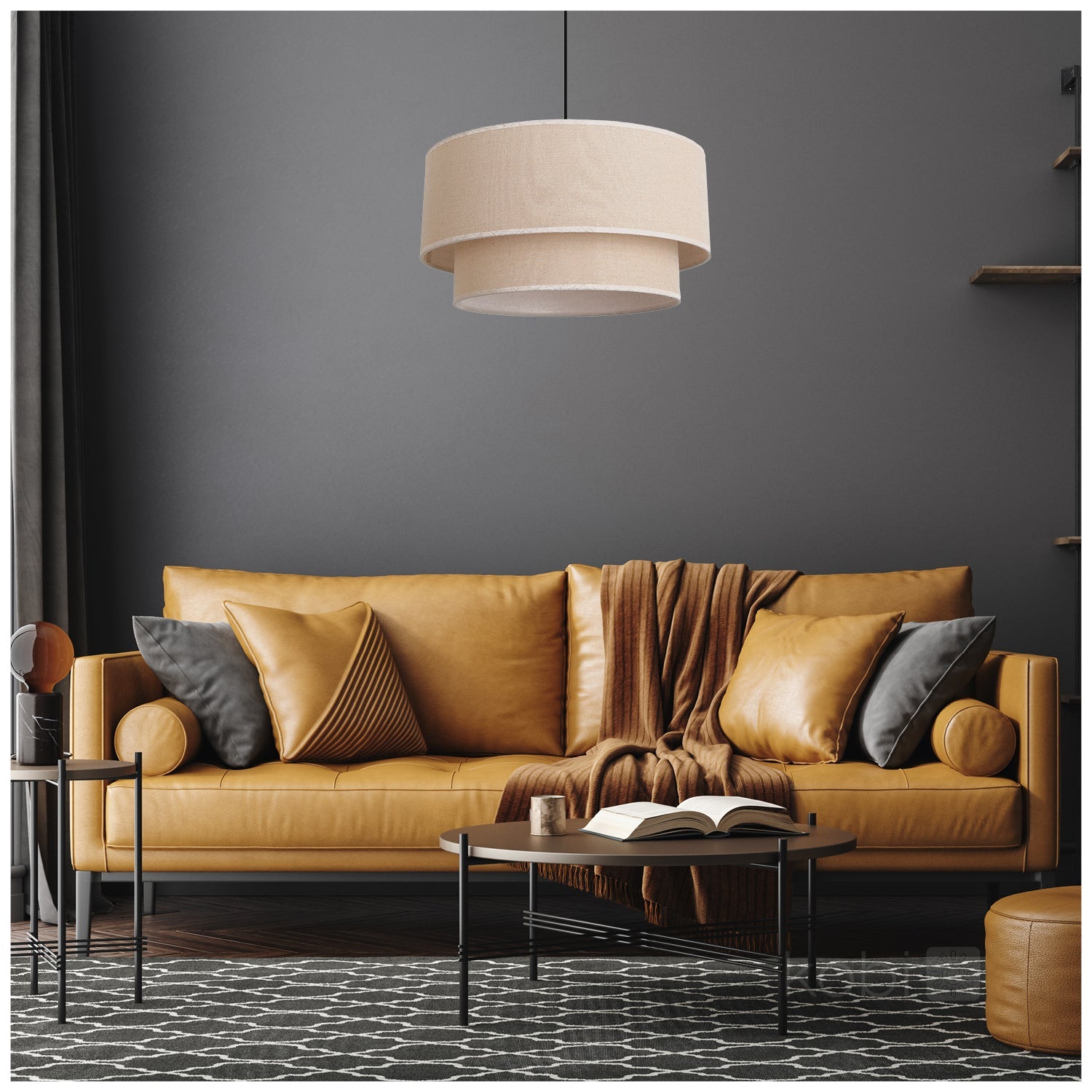 Ceiling lamp BOHO FLOXEN ROUND 1xE27 Kobi Design