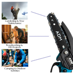 ADM CORDLESS MINI ELECTRIC SAW – BLUE & BLACK COLOURS, SKU: 368
