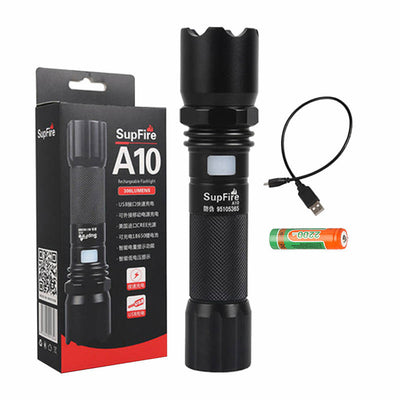 Superfire A10 flashlight, 550 lm, USB, 100-200 m, 5 modes
