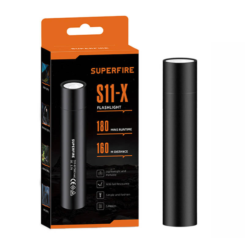 Superfire S11-X lukturītis, 700 lm, USB, 5 režīmi
