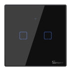 Touch light switch WiFi + RF 433 Sonoff T3 EU TX (2-channel)