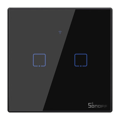 Touch light switch WiFi + RF 433 Sonoff T3 EU TX (2-channel)