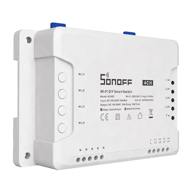 SONOFF WiFi viedais slēdzis 4CHR3