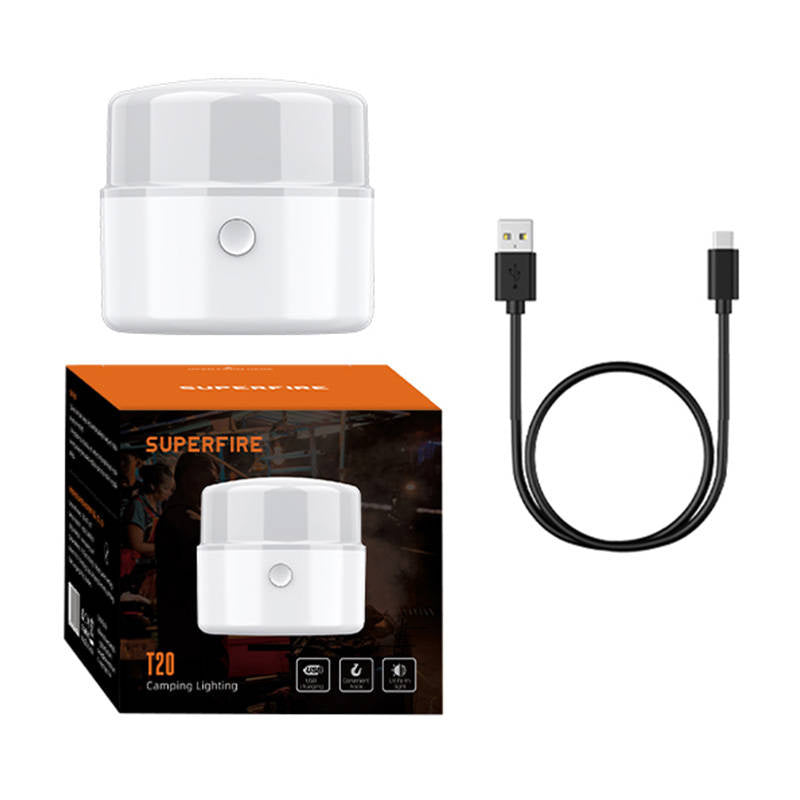 Kempinga lampa Superfire T20, 180lm, USB