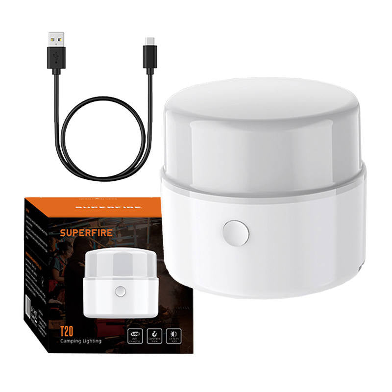 Kempinga lampa Superfire T20, 180lm, USB