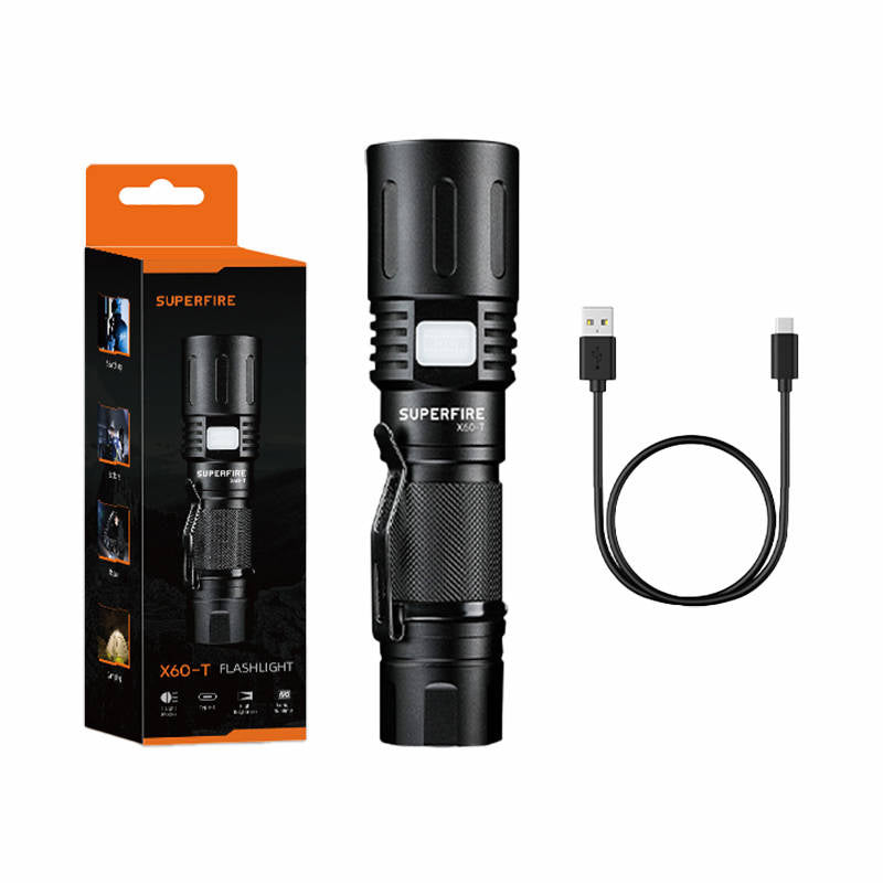 Lukturītis Superfire X60-T, 1500lm, USB