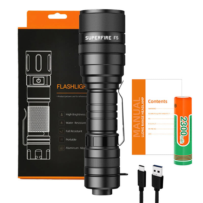 Lukturītis Superfire F5, 1100lm, USB