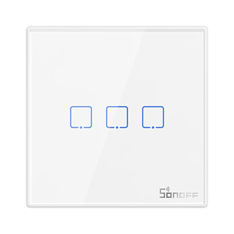 Smart Wireless Wall Switch Sonoff T2EU3C-RF 433MHz (3-channel)