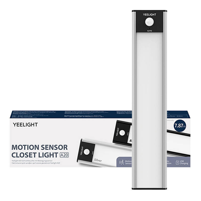 Yeelight skapja lampa sudrabkrāsas 20 cm 2700K 