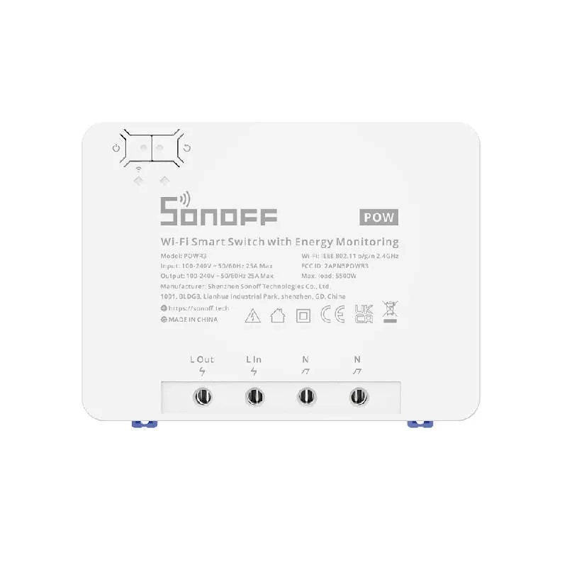 Sonoff POWR3 viedais WiFi slēdzis ar strāvas mērīšanas funkciju