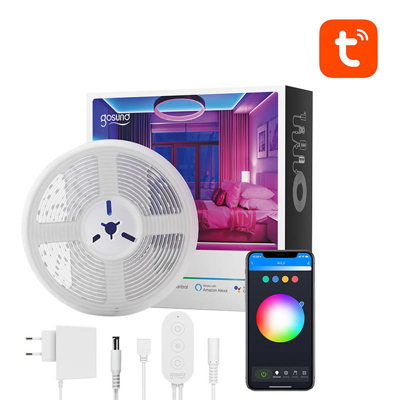 Viedā WiFi RGB LED gaismas lente Gosund SL2 (5m), Tuya