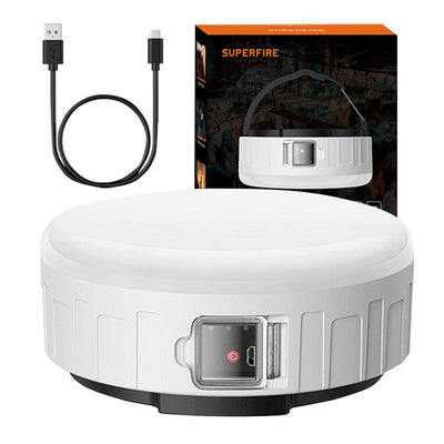 Superfire T25 kempinga lampa, 400 lm, USB, 3 režīmi