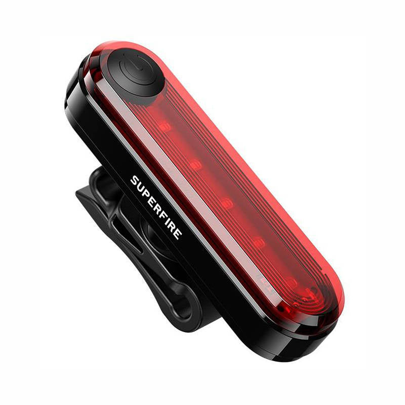 Superfire BTL01 aizmugurējais velosipēda lukturis, USB, 230mAh