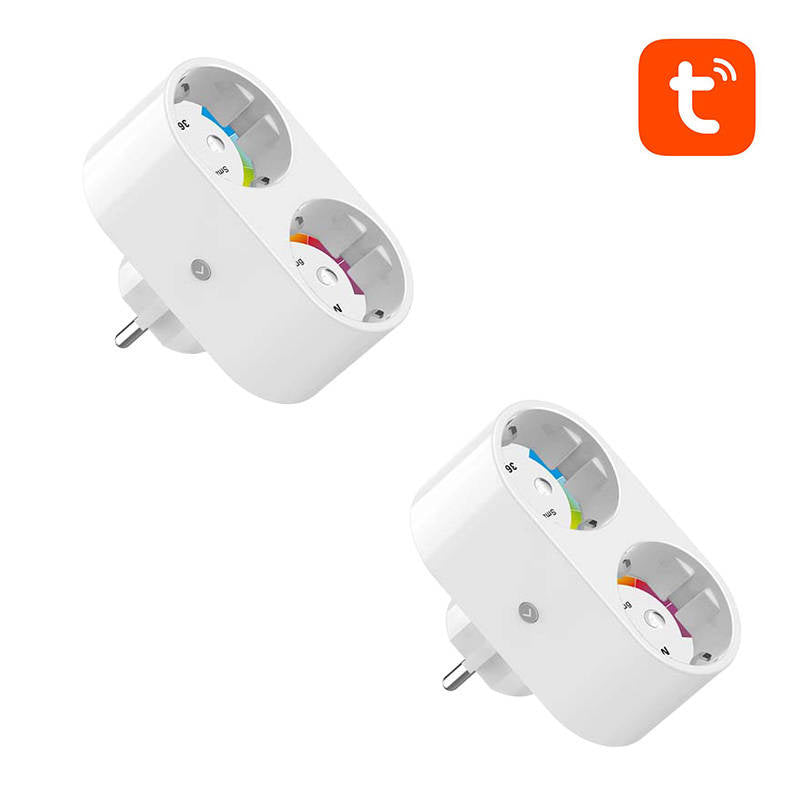 Gosund SP211 divkārša WiFi viedā kontaktligzda, 2 gab. 3500 W (divu iepakojums) Tuya