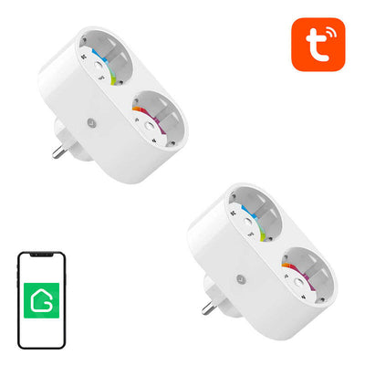 Gosund SP211 divkārša WiFi viedā kontaktligzda, 2 gab. 3500 W (divu iepakojums) Tuya