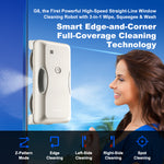 Window Cleaning Robot LIECTROUX G8,High Speed Cleaning,Double Water Spray,Ultra-thin Window Cleaner,Floating Scraping Tech,AI Navigation