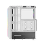 Darkflash DK151 LED datora korpuss (balts) + 3 RGB ventilatori