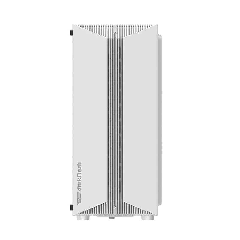 Darkflash DK151 LED datora korpuss (balts) + 3 RGB ventilatori