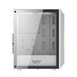 Darkflash DK151 LED datora korpuss (balts) + 3 RGB ventilatori