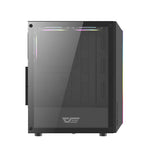 Darkflash DK151 LED datora korpuss (melns) + 3 RGB ventilatori