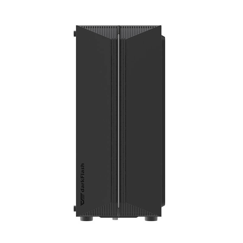 Darkflash DK151 LED datora korpuss (melns) + 3 RGB ventilatori