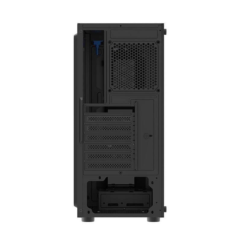 Darkflash DK151 LED datora korpuss (melns) + 3 RGB ventilatori