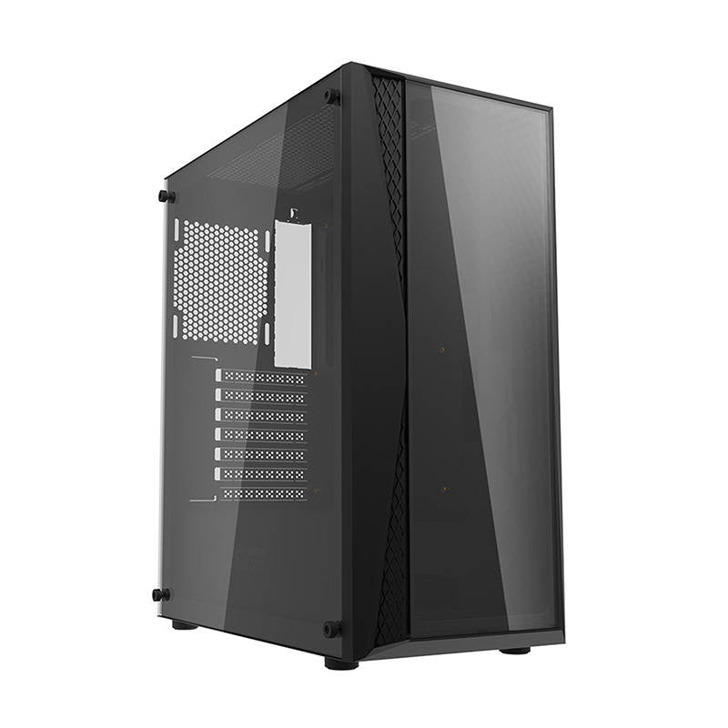 Darkflash DK352 Plus datora korpuss (melns) + 4 RGB ventilatori