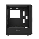 Darkflash DK352 Plus datora korpuss (melns) + 4 RGB ventilatori