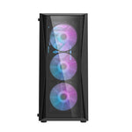 Darkflash DK352 Plus datora korpuss (melns) + 4 RGB ventilatori