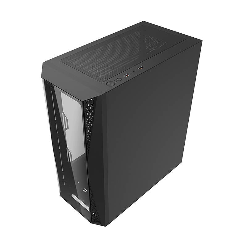 Darkflash DK352 Plus datora korpuss (melns) + 4 RGB ventilatori
