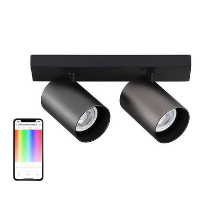 Yeelight griestu prožektors YLDDL-0084-B (divas spuldzes) melns