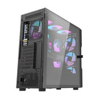 Darkflash DK431 Mesh datora korpuss (melns) + 4 ARGB ventilatori