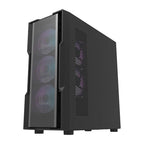 Darkflash DK431 Mesh datora korpuss (melns) + 4 ARGB ventilatori