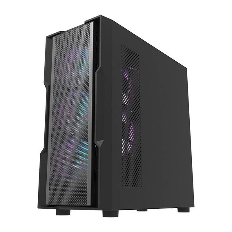 Darkflash DK431 Mesh datora korpuss (melns) + 4 ARGB ventilatori