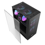 Darkflash A290 datora korpuss (melns) + 3 ventilatori