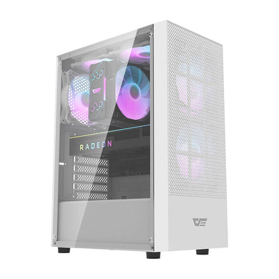 Darkflash A290 datora korpuss (balts) + 3 RGB ventilatori