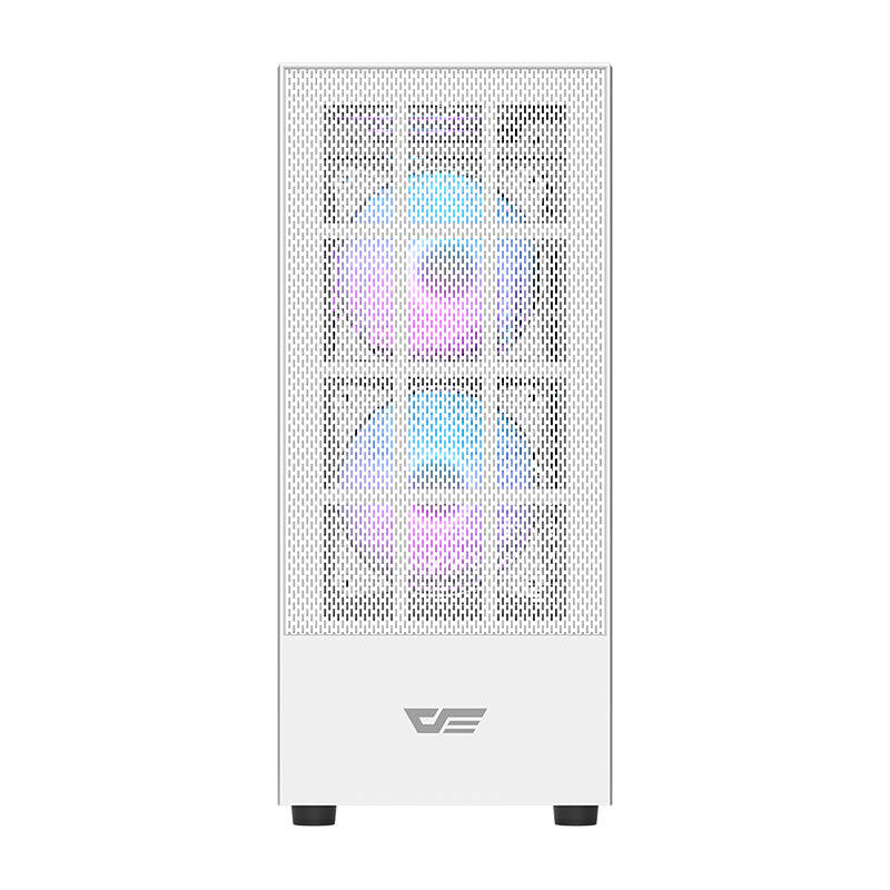 Darkflash A290 datora korpuss (balts) + 3 RGB ventilatori