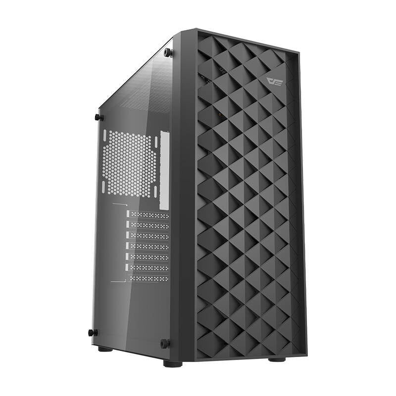 Darkflash DK351 datora korpuss (melns) + 4 RGB ventilatori