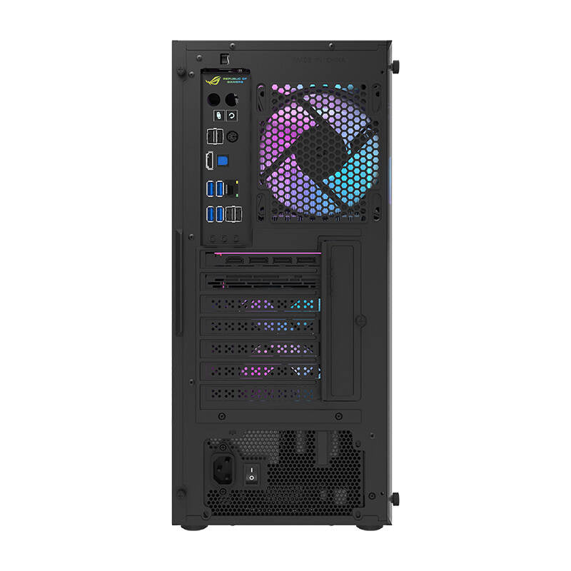 Darkflash DK351 datora korpuss (melns) + 4 RGB ventilatori