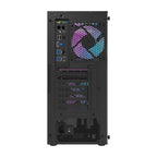 Darkflash DK351 datora korpuss (melns) + 4 RGB ventilatori