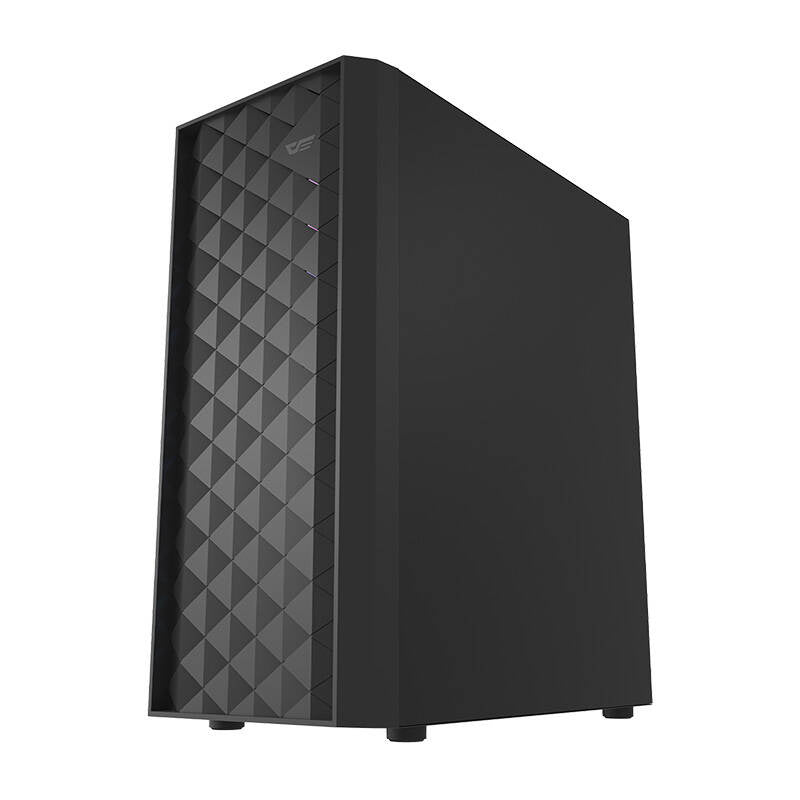 Darkflash DK351 datora korpuss (melns) + 4 RGB ventilatori