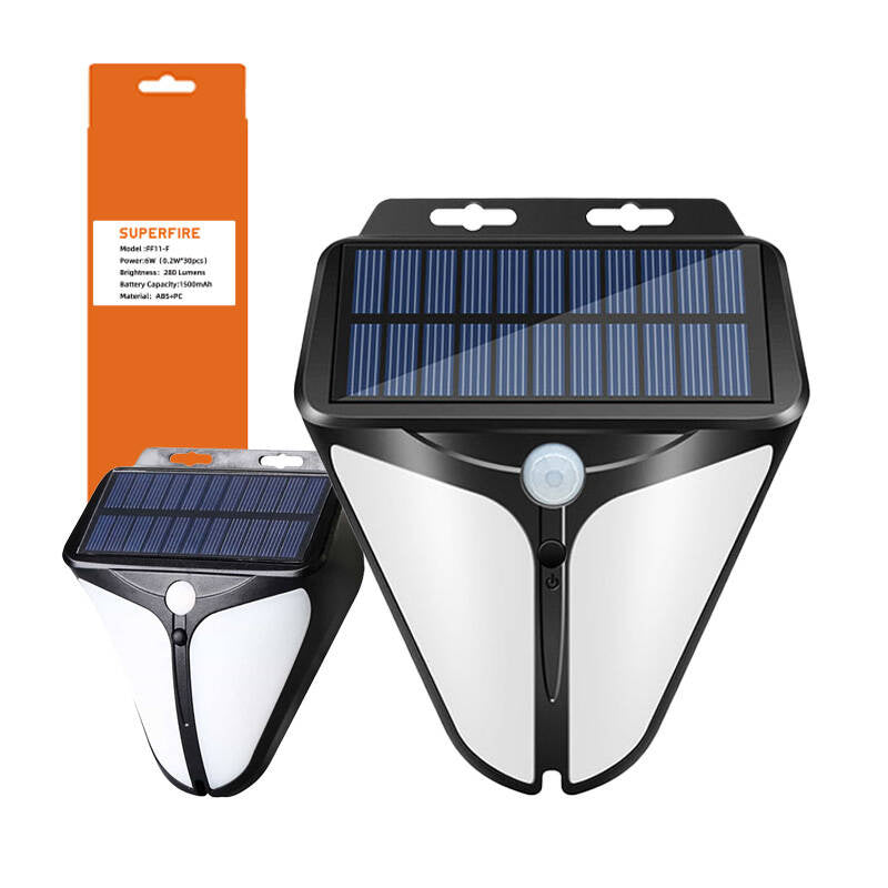 Superfire FF11-F solar lamp, 6W, 280 lm, 1500 mAh.