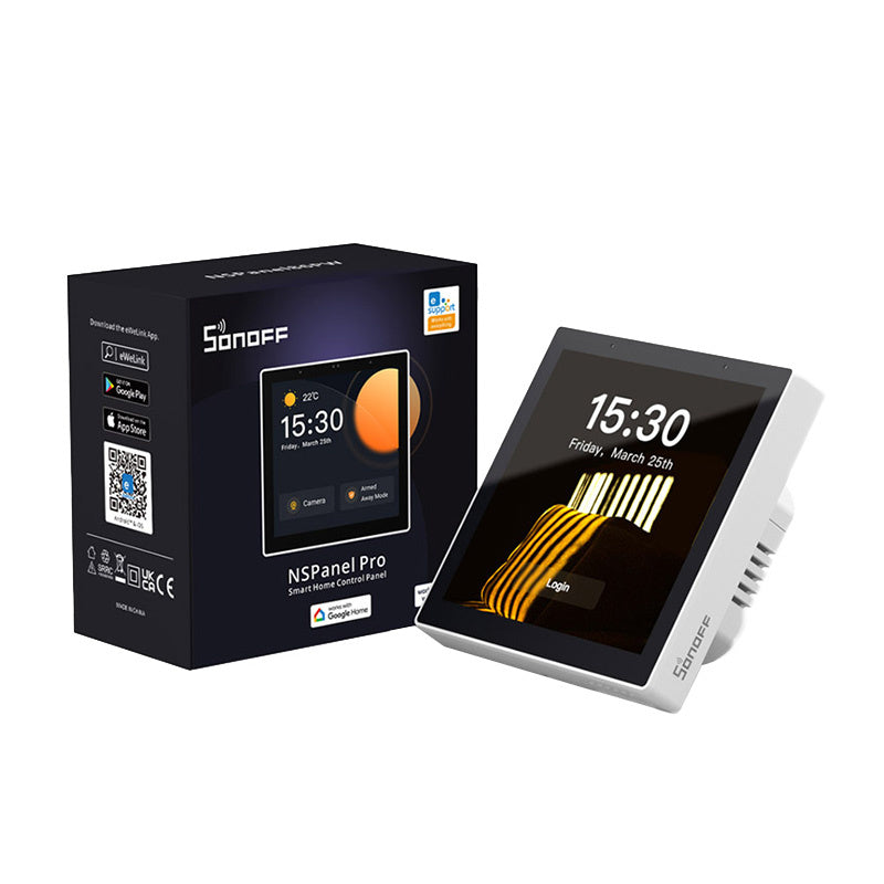 Viedā vadības paneļa Matter WiFi/Bluetooth/ZigBee Sonoff NSPanel Pro (balts)