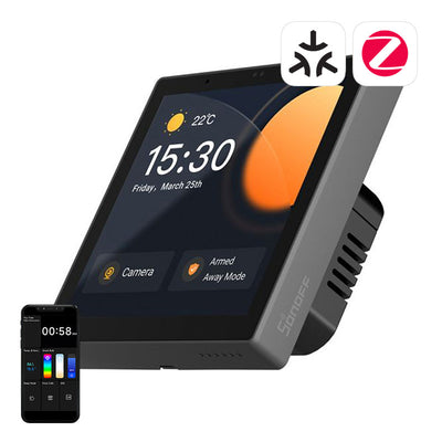 Viedā vadības paneļa WiFi/Bluetooth/ZigBee Matter Sonoff NSPanel Pro (melns)