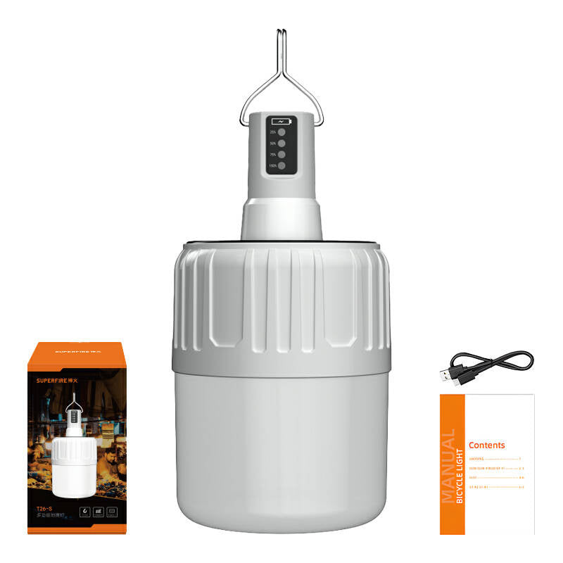 Superfire T26-S kempinga lampa, 500 lm, saules enerģija, 18 W, 3 režīmi