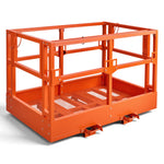 VEVOR Mesh Telehandler Work Platform, 1817 x 1220 mm, Man Safety Basket, 907.18 kg Capacity, Forklift Telehandler Attachment, Safety Cage, Heavy Duty Carbon Steel, for Most Aerial Jobs Lifting Loader