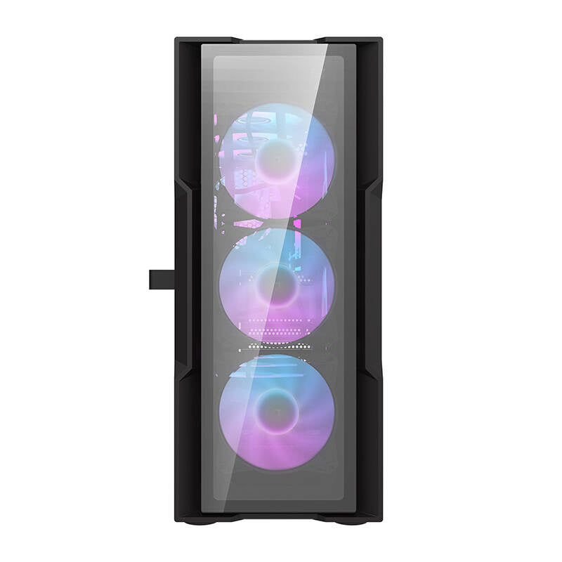 Darkflash DK431 Glass computer case (black) + 4 RGB fans