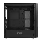 Darkflash DK431 stikla datora korpuss (melns) + 4 RGB ventilatori