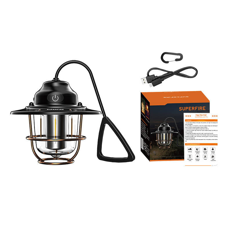 Superfire T57 kempinga lampa, 7 režīmi