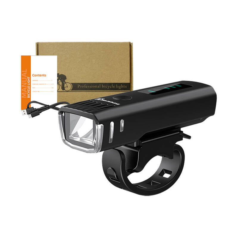 Superfire BL10 bicycle flashlight, USB, 4 modes, 90m